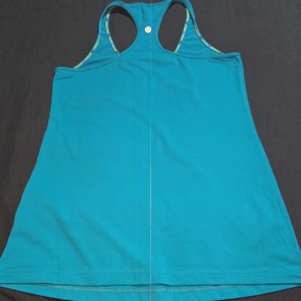 Lululemon Vibrant Teal Racerback Tank Top - Picture 3 of 7